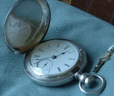 Hampden Smith Bros. big silver hunter circa 1878